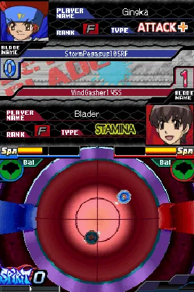 Beyblade Metal Fusion - Cyber Pegasus (Europe) screen shot game playing